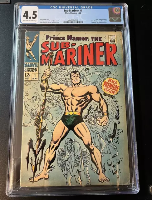 Submariner #1 Marvel Comics (1968) CGC 4.5 Off-White/White Pages