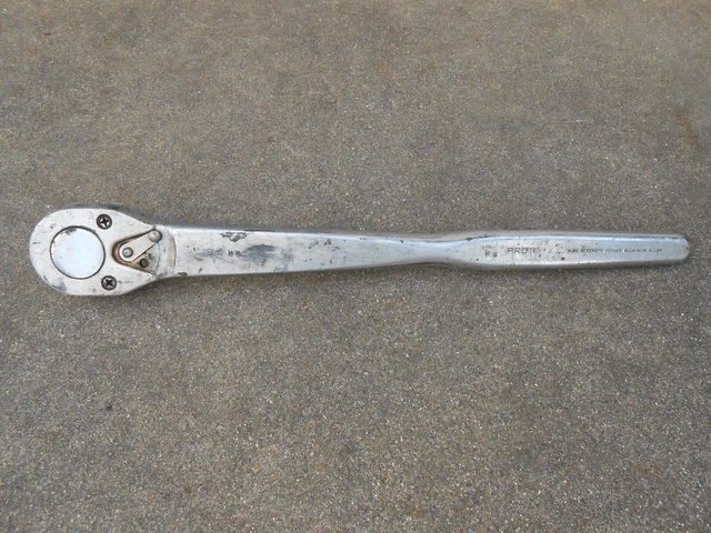 Vintage PROTO LITE Forged Aluminum 3/4 drive Ratchet 5650 Made in USA used works