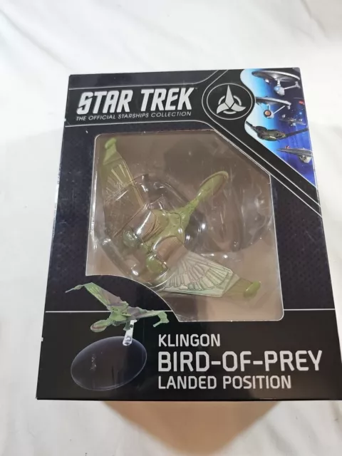 Star Trek Official Starships Collection Eaglemoss Klingon Bird of Prey Landed