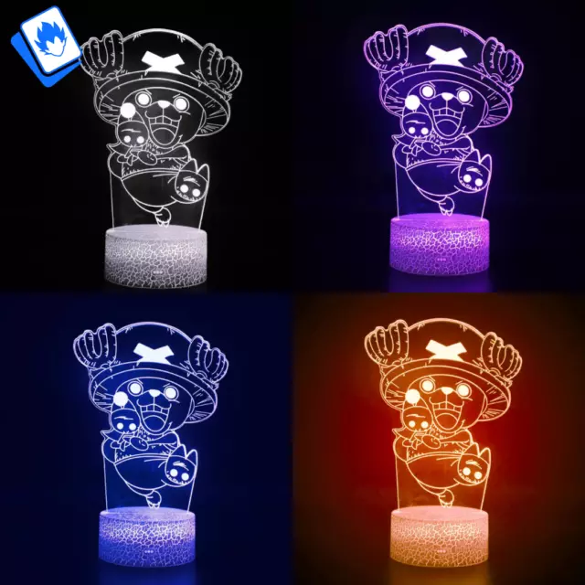 LAMPADA 3D LED USB One Piece TonyTony Chopper Versione Baby Base con  Telecomando EUR 29,90 - PicClick IT