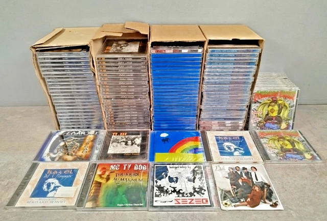 LOT + 100 CD Musique Variété Francaise Rock Independant Bretagne ...