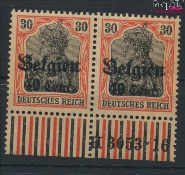 Briefmarken Dt. Landespost in Belgien 1916 Mi 19 HAN postfrisch (9776556