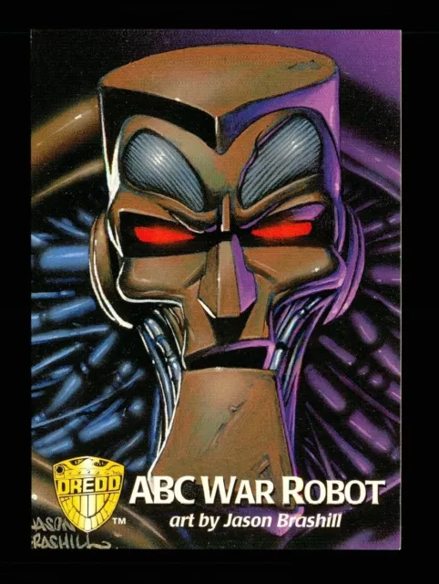 1 x Karte Nr. 37 Judge Dredd 1995 ABC War Robot Kunst von Jason Brashill - S52