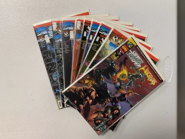 Devils Reign #1/2 1-8 Set 1996 Silver Surfer Witchblade Ghost Rider Comic Mj