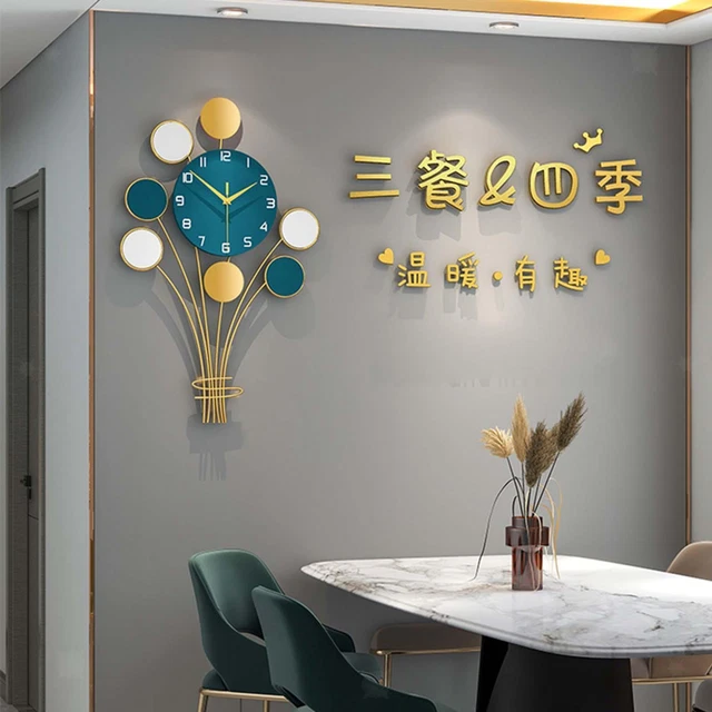 Horloges murales non tic grand ornement décoratif horloge murale pour bureau