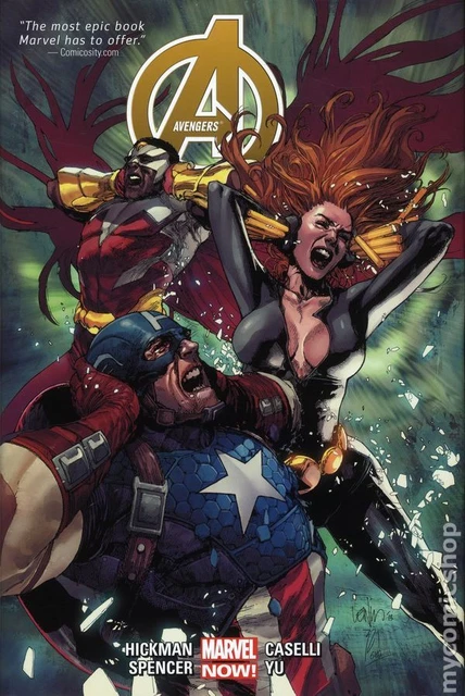 Avengers HC Deluxe Edition By Jonathan Hickman 2-1ST VF 2015 Stock Image