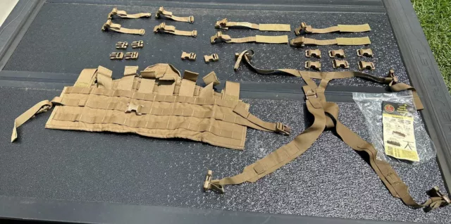 USMC Chest Rig, Tactical Assault Panel TAP Vest W/ Repair Kit, Coyote NEW Ibiley