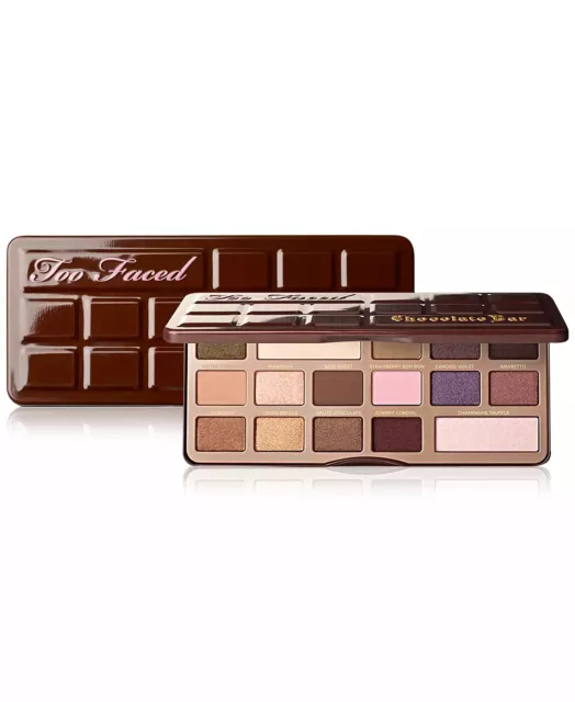 NIB Too Faced Chocolate Bar Eye Shadow Palette Collection, Natural Cocoa Powder