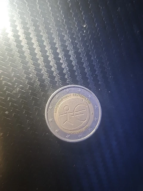 PIÈCE 2 EUROS uem 1999 2009 Deutschland (petit bonhomme) EUR 50,00