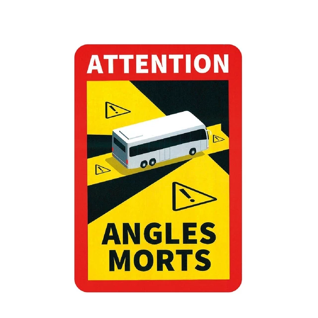 Lampa Contrassegno adesivo angoli morti, 1 pz - Autobus