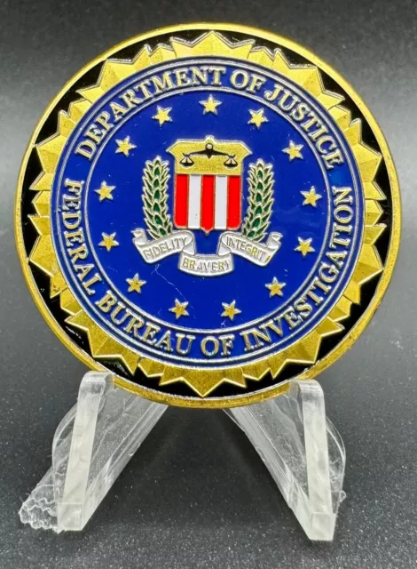 Department of Justice DOJ Federal Bureau of Investigations FBI Challenge Coin