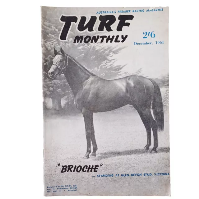 Turf Monthly Magazine - December 1961 - Vintage