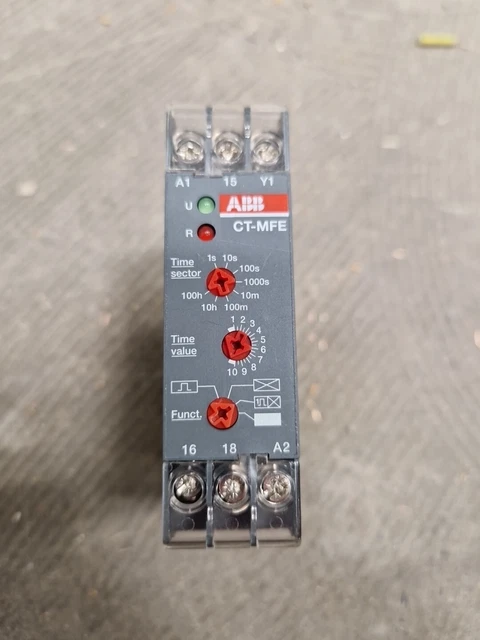 ABB CT-MFE MULTI Function Time Relay 1Svr550029R8100 0.05S-100H 24 ...