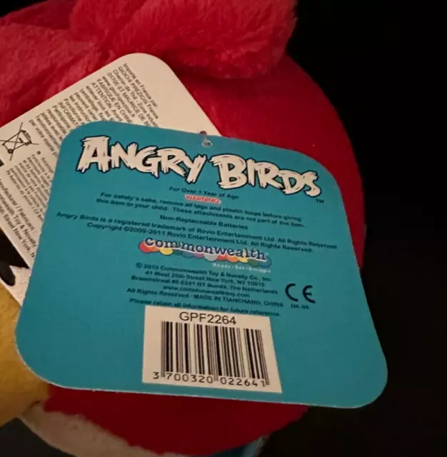 ANGRY BIRD plush-toy sound 20cm 2