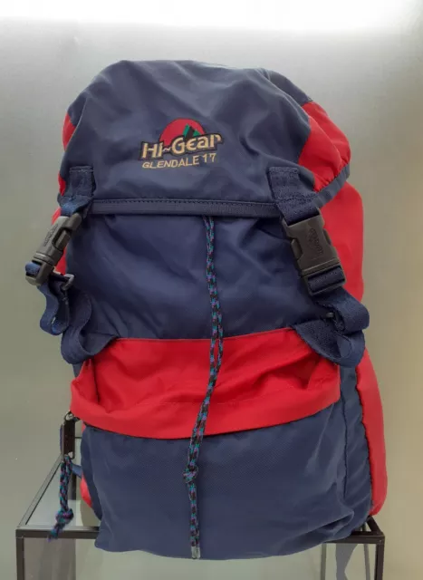 HI GEAR GLENDALE 17 Hiking Backpack Red And Blue. 15.00
