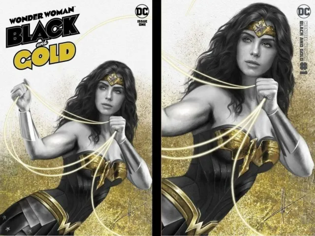 Wonder Woman Black & Gold 1 Carla Cohen Trade & Minimum Trade Set Nm+ 🔥