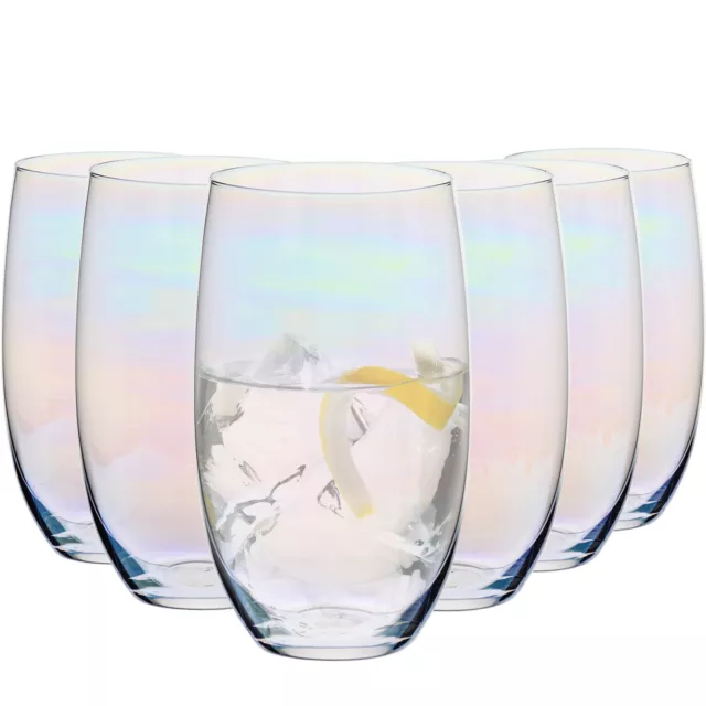 Krosno Bicchieri per Bevande Acqua Succo | Set 6 | 510 ml | Lavaggio manuale