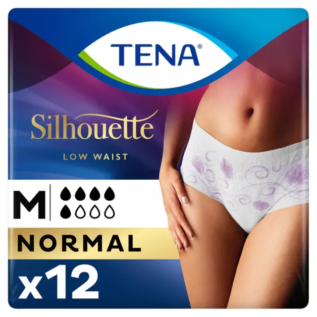 Tena Damen Silhouettenhose normal mittel - 12er Pack (Inkontinenzhose)