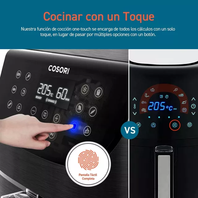 COSORI Freidora sin Aceite 5,5L, Freidora Aire Caliente con 11 Programas