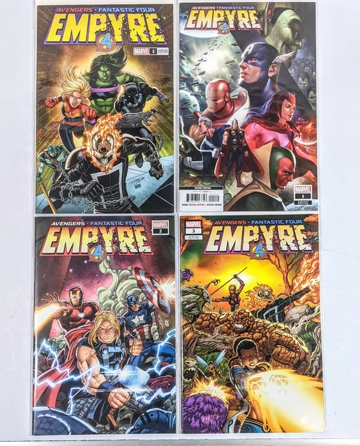 EMPYRE AVENGERS FANTASTIC FOUR 1 2 3 Walmart variant -  2nd print  - 4 Comic Lot