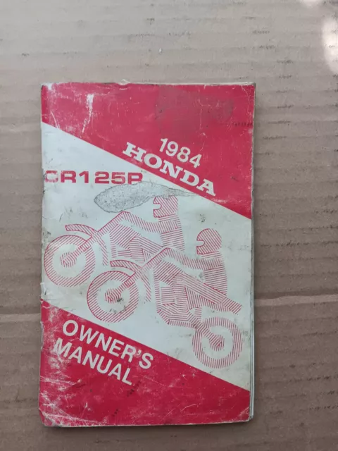 1984 Honda CR125 owners Manual