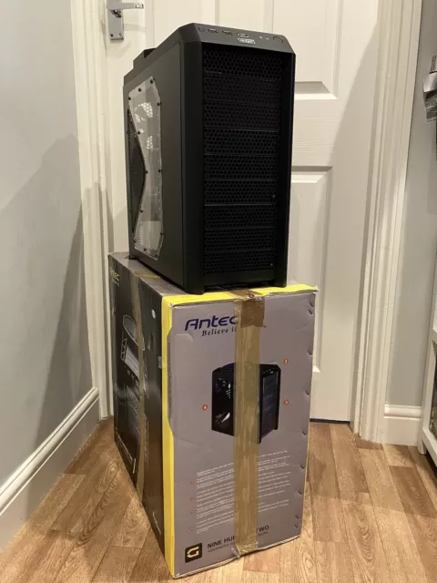 Antec Nine Hundred Two PC Case, Retro 2009, Boxed, Blue LED fans, Unmarked