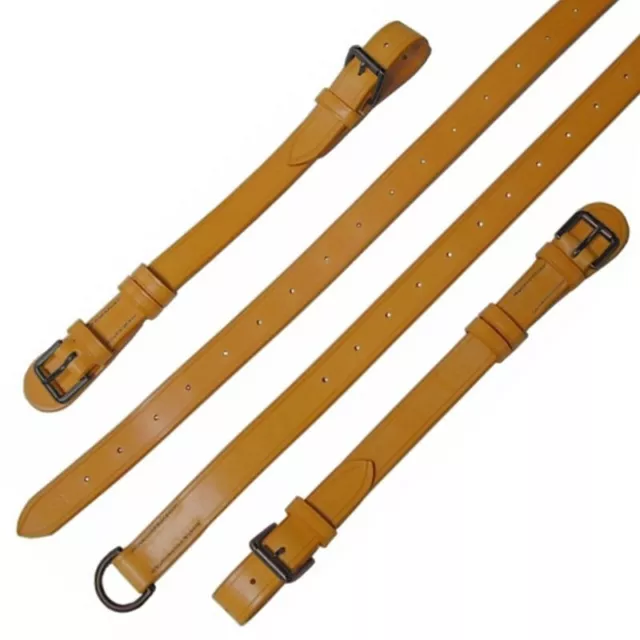 Porsche 911 Interior Luggage Straps London Tan Leather Black Stainless Hardware