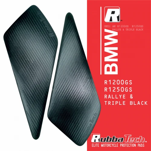 RUBBATECH AK CARBON KNEE TANK PADS BMW R1200GS/R1250GS RALLYE / TRIPLE