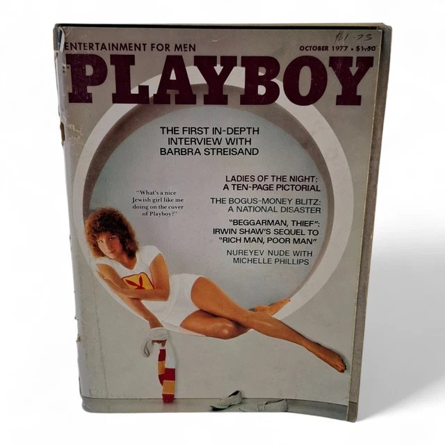 PLAYBOY MAGAZINE OCTOBER 1977 Barbara Streisand Interview Kristine