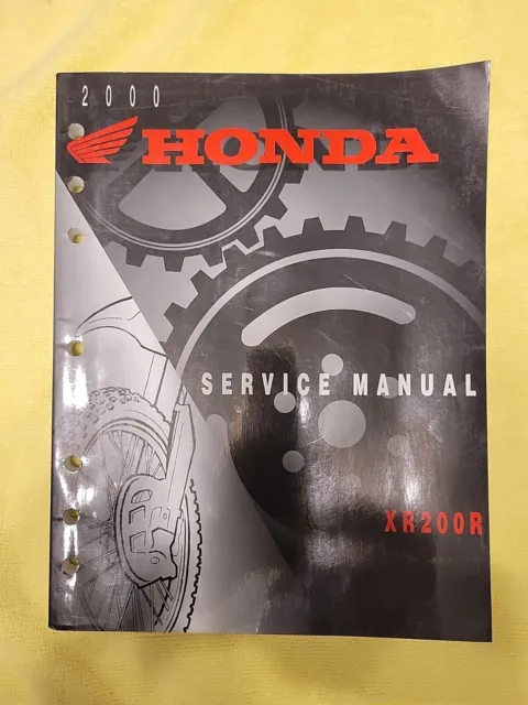 2000 Honda Xr200R Oem Factory Oem Honda Service Manual 61Kt050