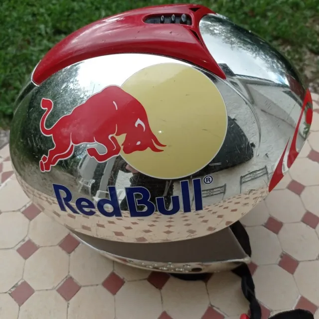 Casque de protection ski alpin excellent état Salomon red bull