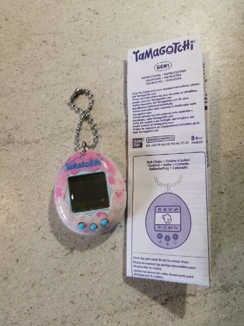 Tamagotch V1 (orgnal 1997) Banda Blanc avec sprales