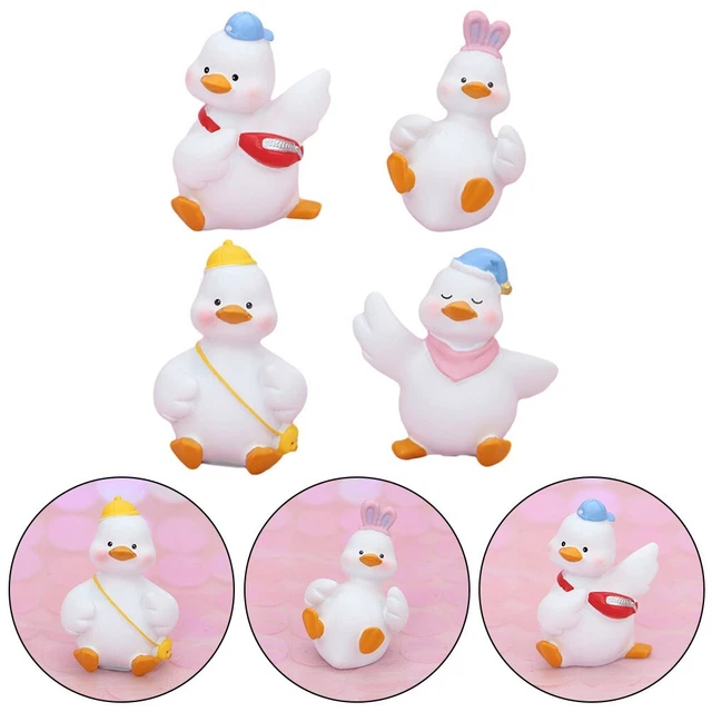 Mignon et chic voiture canard ornements de voiture en résine artisanat cadeau p