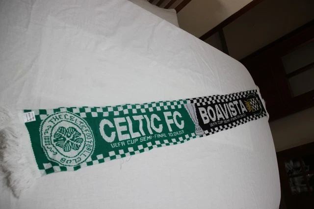 BUFANDA FUTBOL SEMIFINAL UEFA CUP 2002-03 CELTIC DE GLASGOW vs BOAVISTA