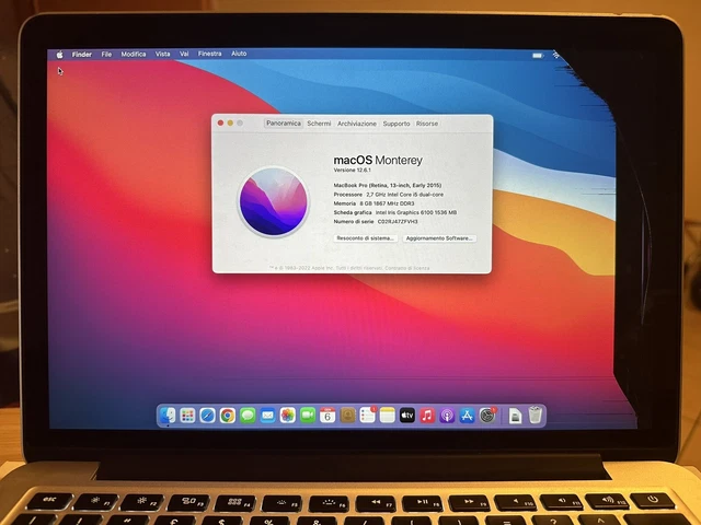 Apple MacBook Pro Retina 13 (128GB SSD, Intel Core i5 2,7 GHz, 8GB RAM) A1502 5