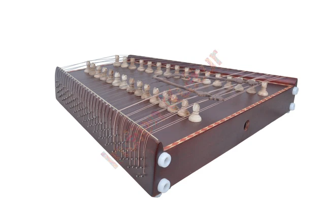 Neuf Haute Qualité Indien Musical Classique Instrument Marron Couleur Santoor