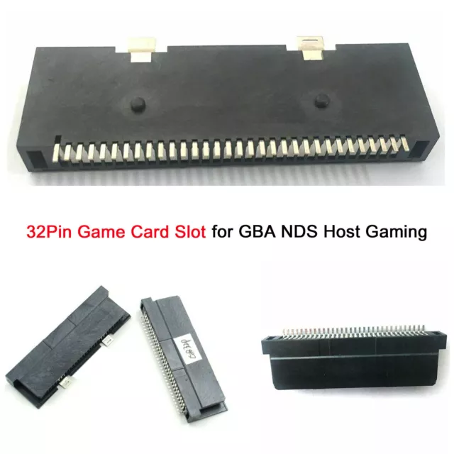 32Pin Game Card Slot Replacement Game Cartridge Adapter for GBA NDS Host Gaming