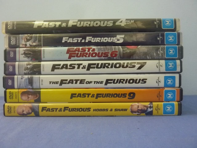 FAST FURIOUS Saga 1-10 Hobbs Shaw DVD R4