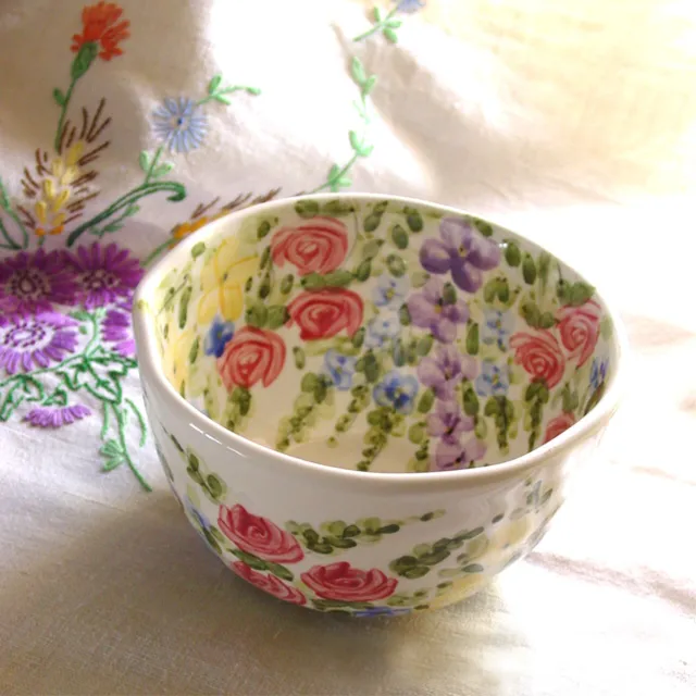 Tabletops Unlimited English Garden Cereal Soup Bowl by Don Swanson 6” Bowl Flora