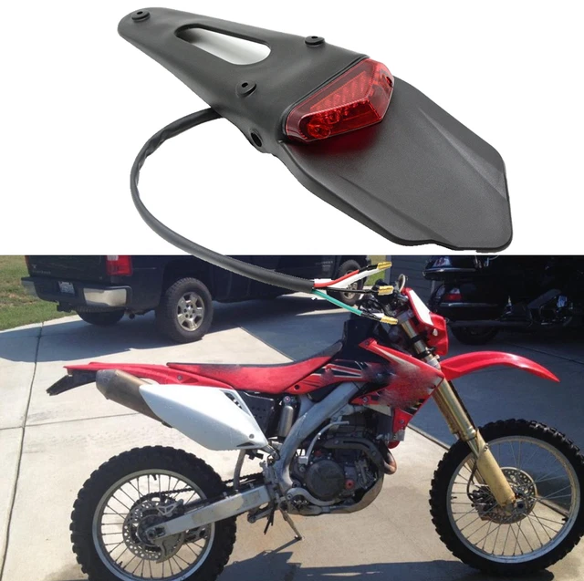 Dirt Bike Motorcycle LED Rear Fender Brake Tail Light For Honda Dirt Enduro