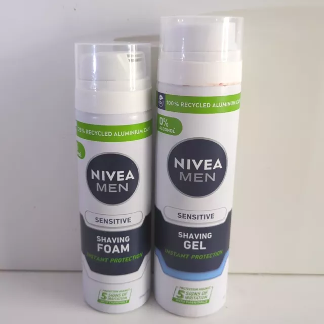 Nivea Shaving Sensitive Gel & Foam  2x 200ml