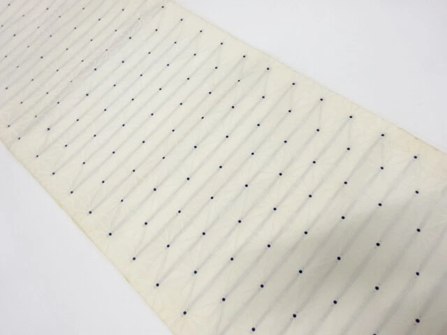 6534642: Japanese Kimono / Antique Nagoya Obi / Woven Asanoha