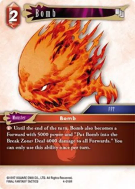 Bomb - 4-018R OPUS 4 Final Fantasy TCG