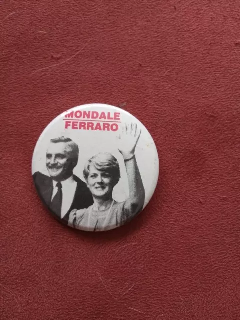 Mondale Ferraro Button 1984 Political Campaign President Vice President Democrat