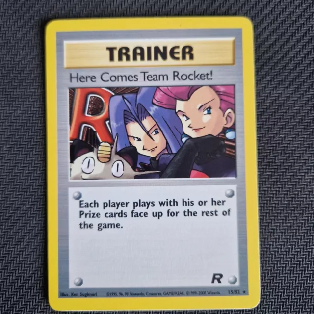 Here Comes Team Rocket 15/82 Holo Team Rocket Pokemon WOTC LP