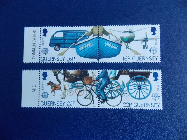 Guernsey - 1988 Europa - Communication & Transportation - set in Pairs - MNH