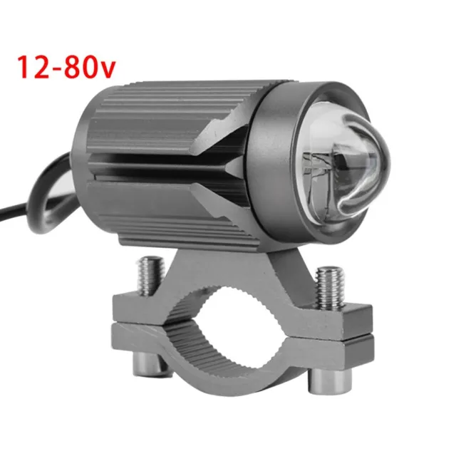 Vélo Électrique LED Phare 12-80V Imperméable / Lampe Avant Jaune/Blanc Léger 12W