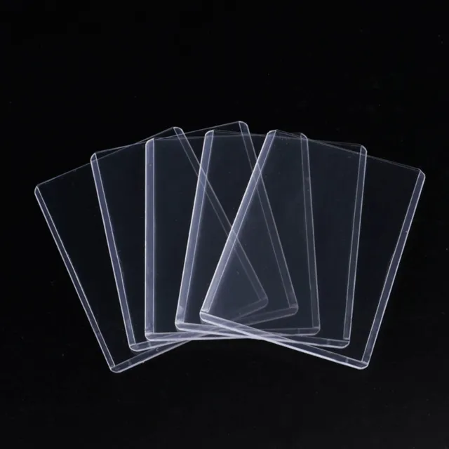 5X Top Loader Card Sleeves Trading Hard Plastic Clear Case Holder Baseball AU