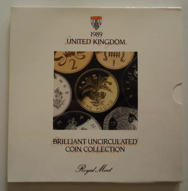 1989 UK Brilliant Uncirculated Coin Year Set Royal Mint