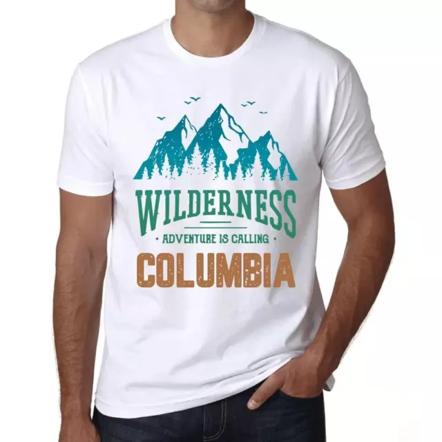 Camiseta Estampada para Hombre Naturaleza Salvaje, La Aventura Llama A Columbia